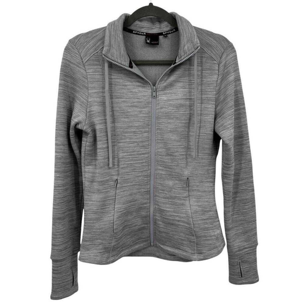 Spyder Active Women's Full Zip Jacket Gray Size Medium